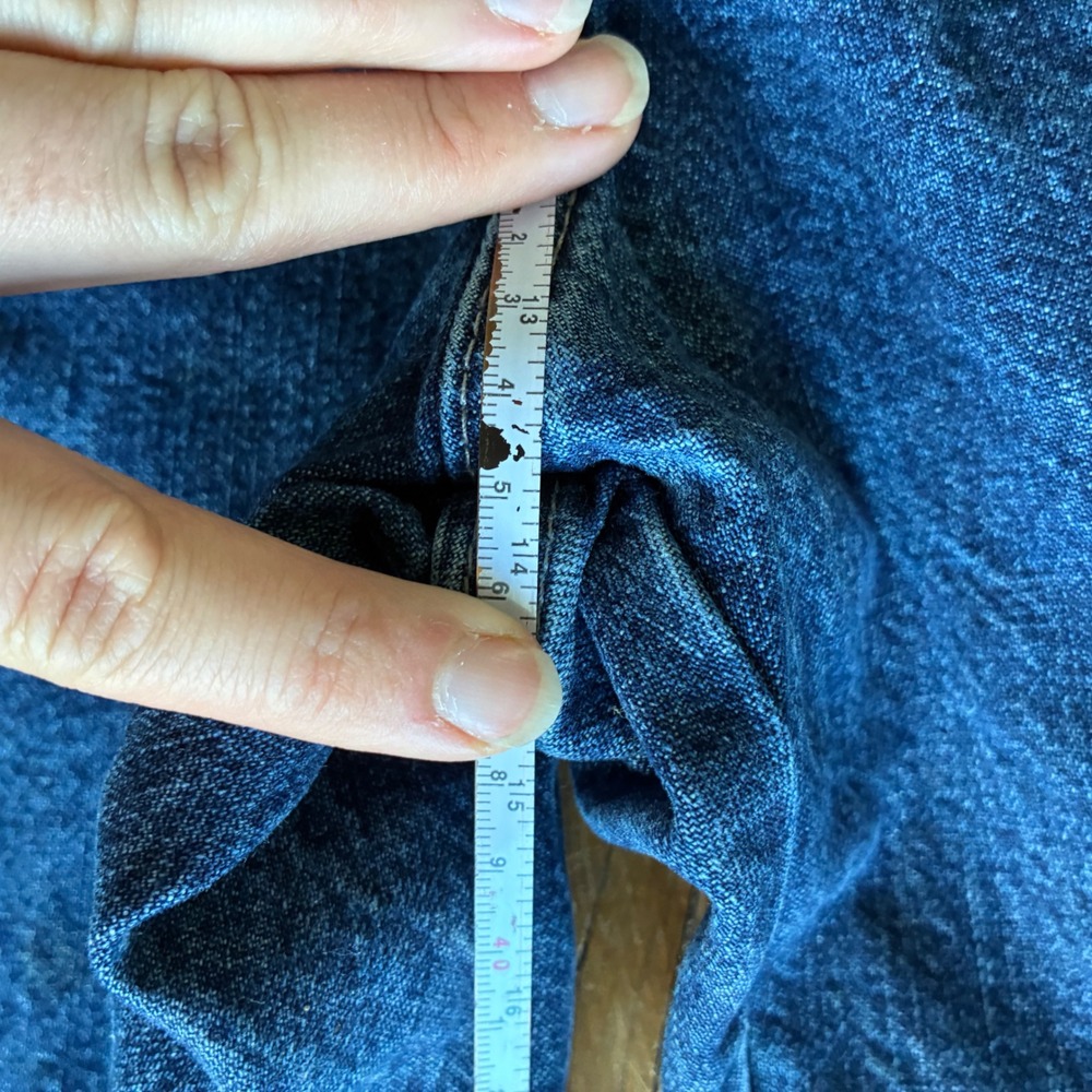 Wrangler Carpenter Jeans Women 42x30 Blue Excellent Workwear High Rise Utility - Picture 9 of 10